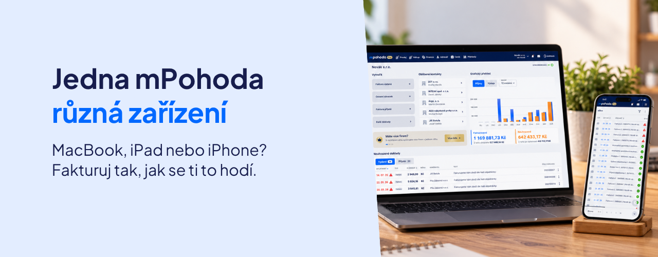 S mPohodou můžeš fakturovat na iPhonu, MacBooku i iPadu